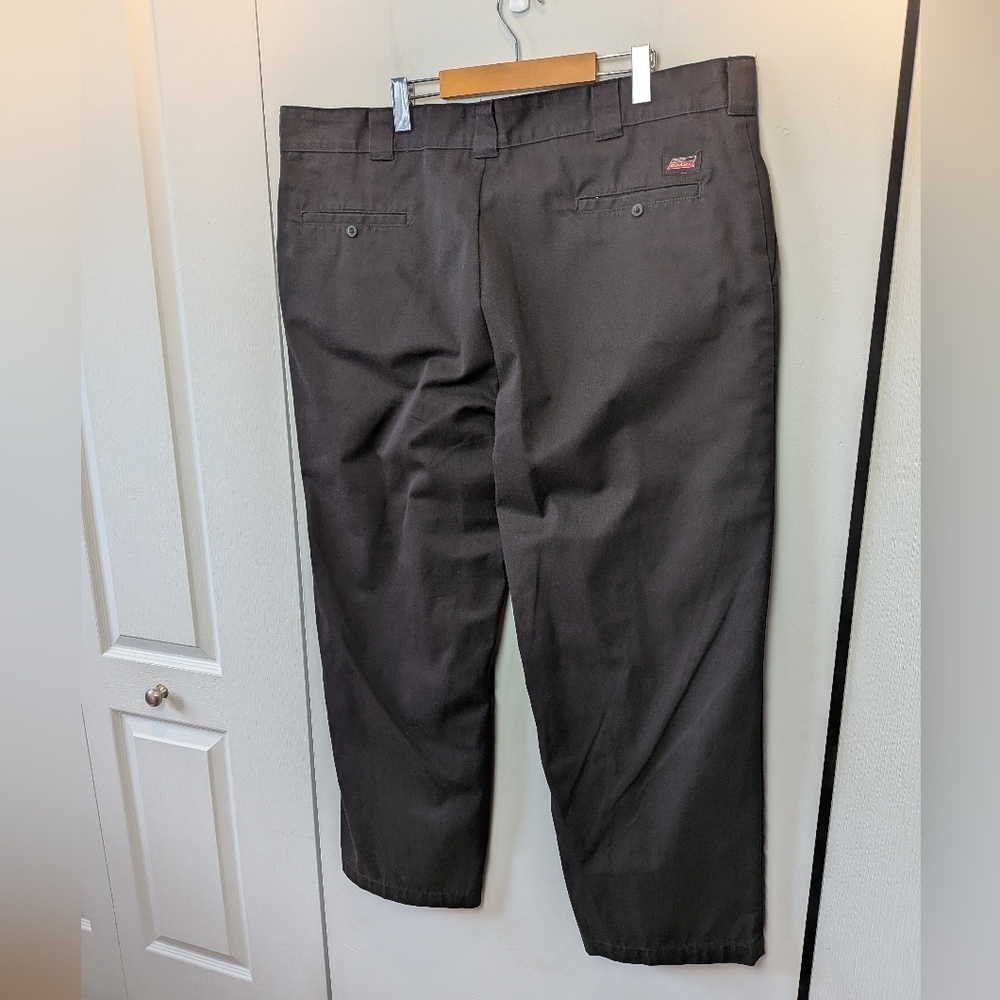 DICKIES Men Pants Size 44x30 Black Color Wide Leg Loose Fit Streetwear Sk8 - Picture 4 of 11
